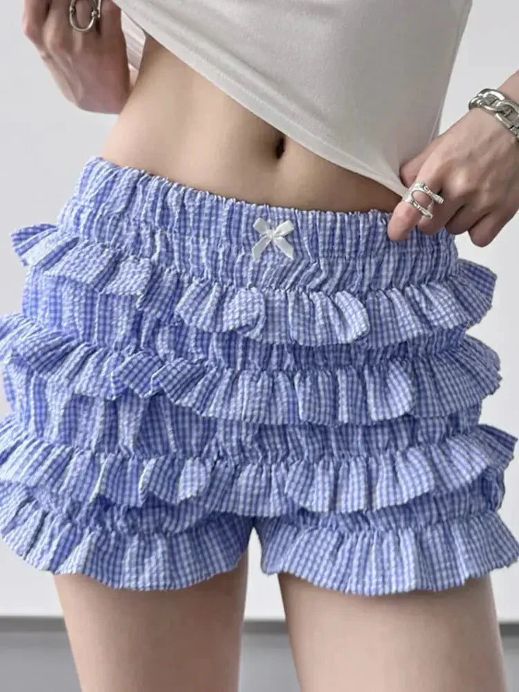 Plaid Ruffled Layered Shorts - Update AvenueTrendsi100100342542982100100342542982eb55fd79a58b4eb482f6dfbcc254e301 - Max - OriginBlue