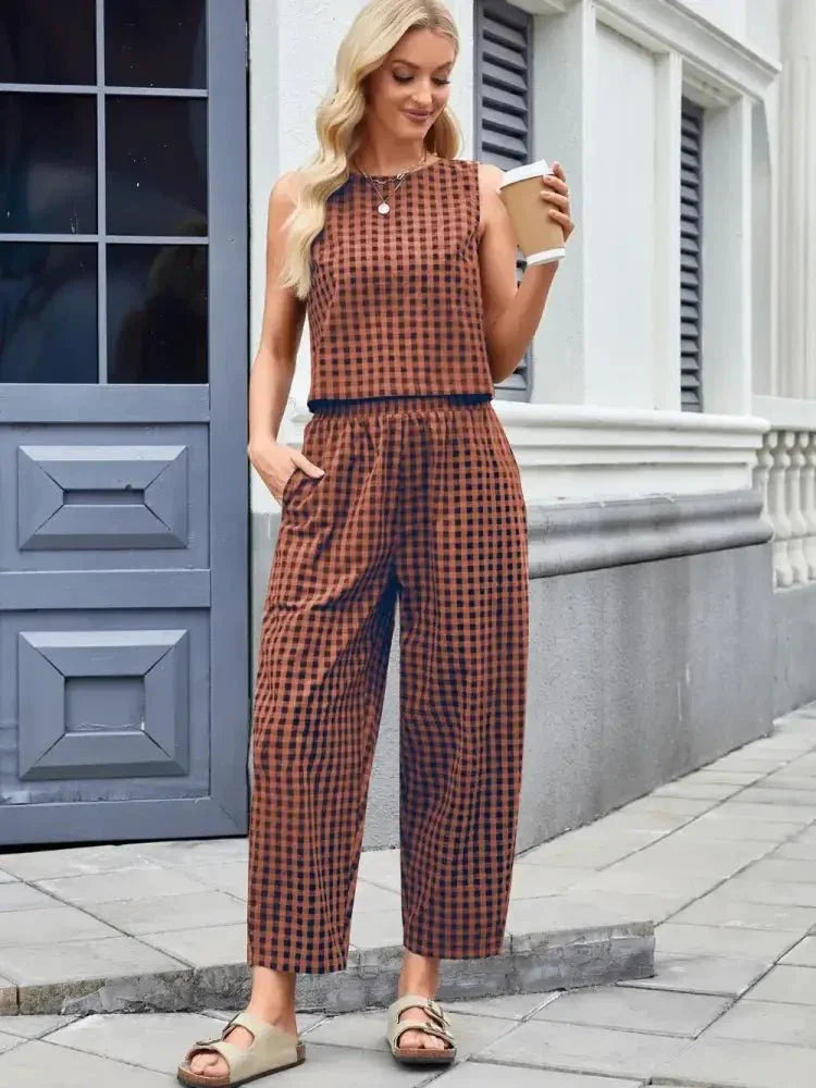 Plaid Sleeveless Top and Pants Set - Update AvenueTrendsi1001000455246741001000455246748050d0f1 - 40df - 4c12 - 814b - e9dda886039c - MaxRust
