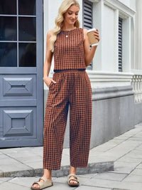 Plaid Sleeveless Top and Pants Set - Update AvenueTrendsi1001000455246741001000455246748050d0f1 - 40df - 4c12 - 814b - e9dda886039c - MaxRust