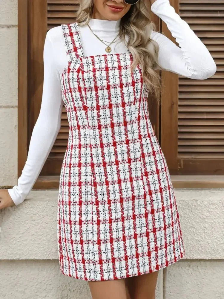 Plaid Tweed Square Neck Mini Dress - Update AvenueTrendsi100100390721593100100390721593fd096522 - d413 - 44a6 - bfda - 7b7f46b73c23 - Max - OriginScarlet