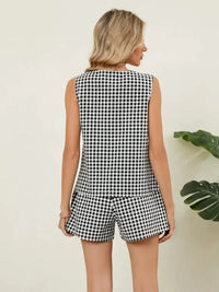 Plaid V - Neck Sleeveless Top and Shorts Set - Update AvenueTrendsi10010062065072210010062065072219f24430 - 895e - 4728 - a38c - fb772d8481a5 - MaxBlack