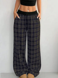 Plaid Wide Leg Pants with Drawstring Waist - Update AvenueTrendsi100100250885765100100250885765e55e61e0 - d415 - 40f2 - a848 - b0f03494525f - Max - OriginMocha