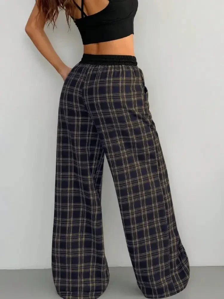 Plaid Wide Leg Pants with Drawstring Waist - Update AvenueTrendsi1001002508857651001002508857653befe7c3 - fc81 - 4381 - 9a45 - ad8abf8ce4e7 - Max - OriginMocha