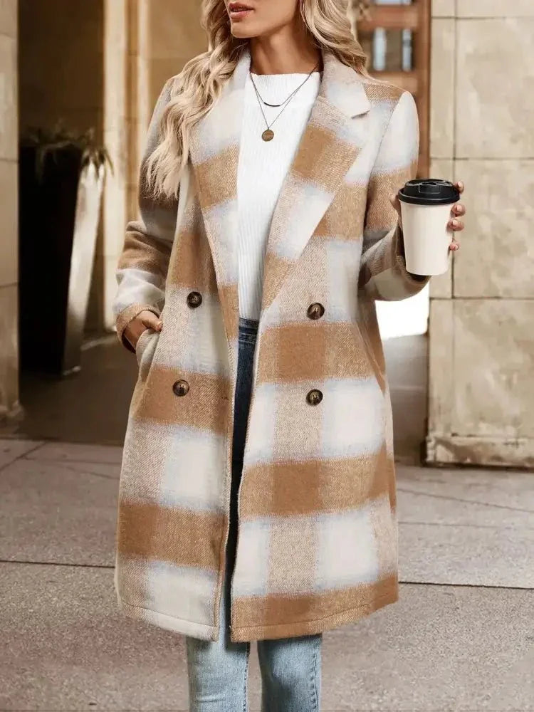 Plaid Wool Blend Longline Jacket - Update AvenueTrendsi100100329144574100100329144574e5b5c464 - de2e - 4093 - bf8a - 646125f502b1 - Max - OriginCamel