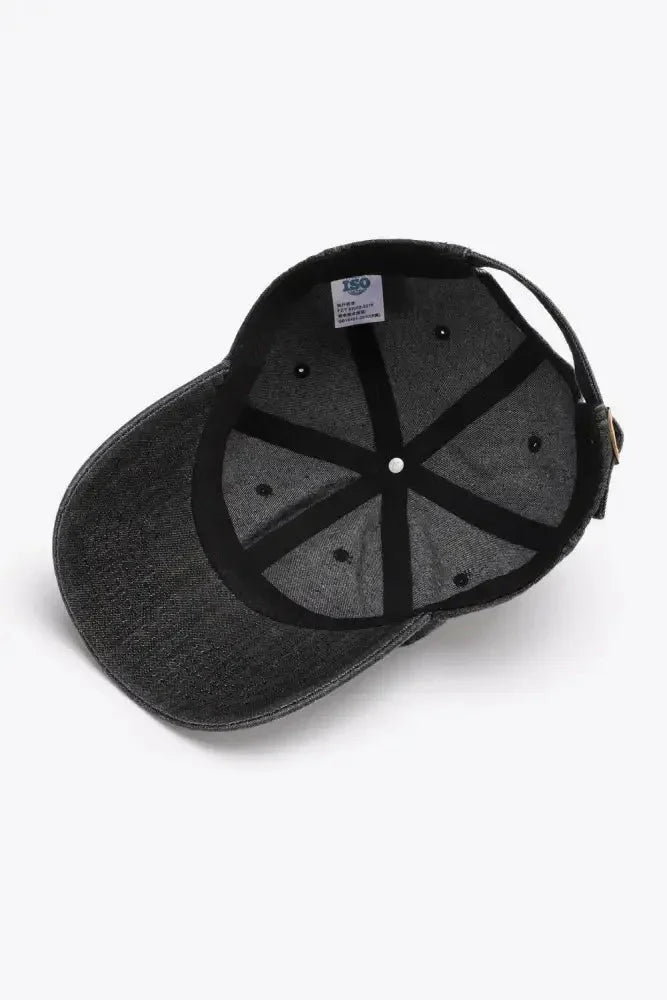 Plain Adjustable Baseball Cap - Update AvenueTrendsi101300493740580101300493740580Plain Adjustable Baseball CapBlack