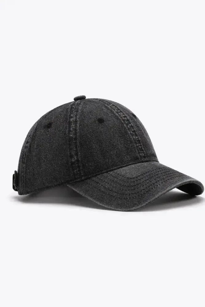 Plain Adjustable Baseball Cap - Update AvenueTrendsi101300493740580101300493740580Plain Adjustable Baseball CapBlack