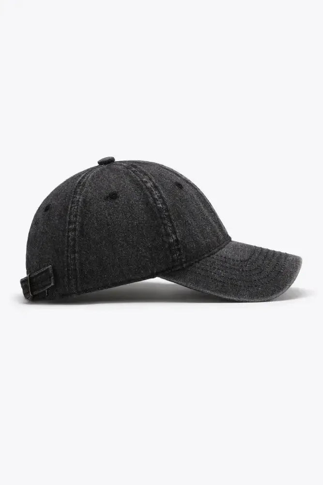 Plain Adjustable Baseball Cap - Update AvenueTrendsi101300493740580101300493740580Plain Adjustable Baseball CapBlack