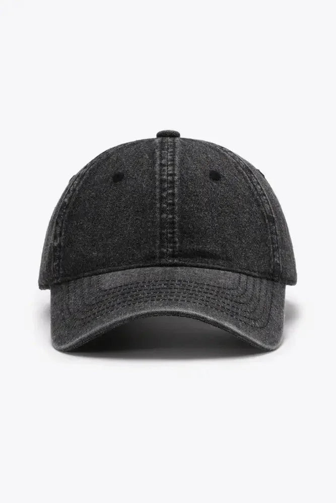 Plain Adjustable Baseball Cap - Update AvenueTrendsi101300493740580101300493740580Plain Adjustable Baseball CapBlack