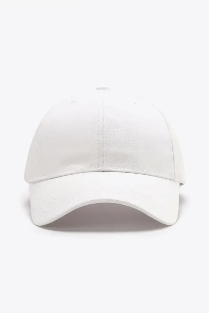 Plain Adjustable Cotton Baseball Cap