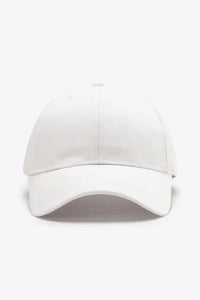 Plain Adjustable Cotton Baseball Cap