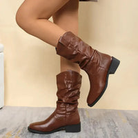 Pleated Pull - On Western Cowboy Boots - Update AvenueTrendsi100600156911321100600156911321Pleated Pull - On Western Cowboy BootsBrown