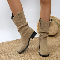 Pleated Pull - On Western Cowboy Boots - Update AvenueTrendsi100600156917348100600156917348Pleated Pull - On Western Cowboy BootsKhaki