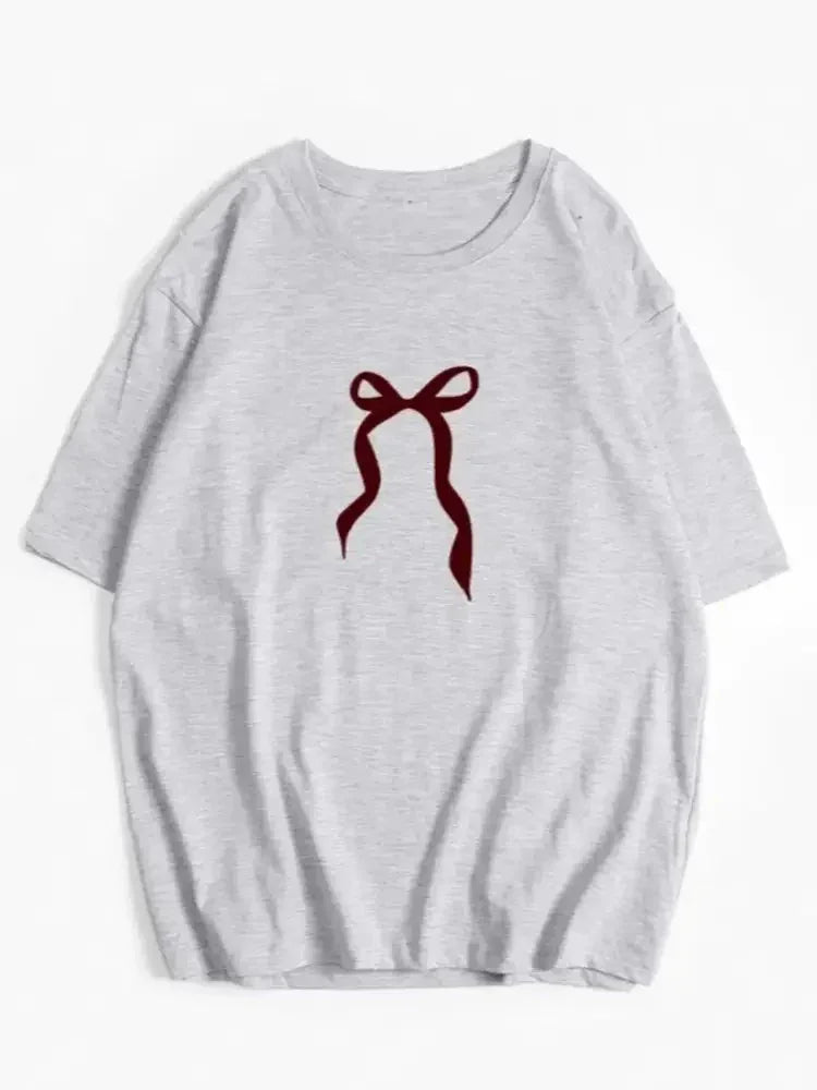 Plus Size Bow Round Neck Short Sleeve T-Shirt - Update AvenueT-ShirtsTrendsi10010059629020410010059629020431723720 - cd17 - 49ce - aa9b - 02615bd07c6c - Max - OriginLight Gray