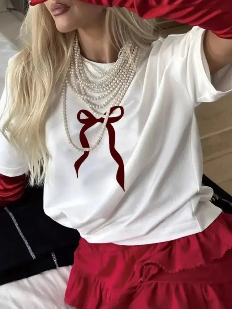 Plus Size Bow Round Neck Short Sleeve T-Shirt - Update AvenueT-ShirtsTrendsi10010059629360610010059629360641d9c88e - 41e0 - 4a59 - 9292 - 8e1a81446318 - Max - OriginWhite
