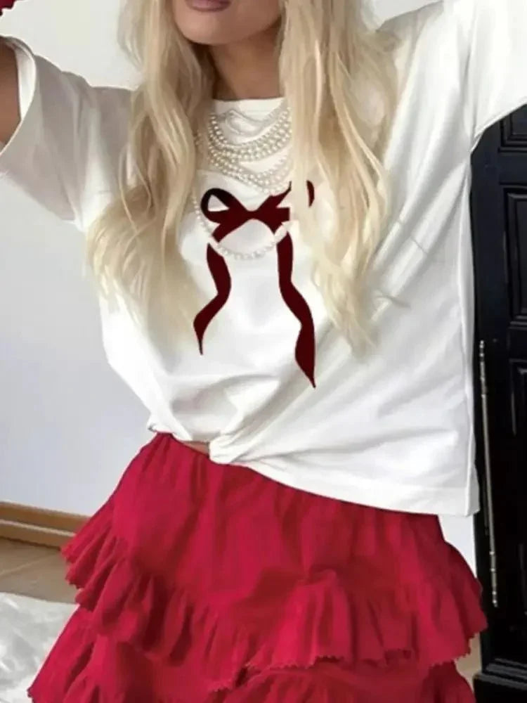 Plus Size Bow Round Neck Short Sleeve T-Shirt - Update AvenueT-ShirtsTrendsi1001005962936061001005962936066533b1e2 - 33e7 - 40a5 - a464 - 9998f119cb8c - Max - OriginWhite