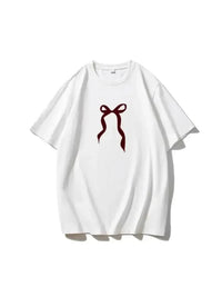 Plus Size Bow Round Neck Short Sleeve T-Shirt - Update AvenueT-ShirtsTrendsi1001005962936061001005962936069b34448d03b74c7a907c27111f705a82 - Max - OriginWhite