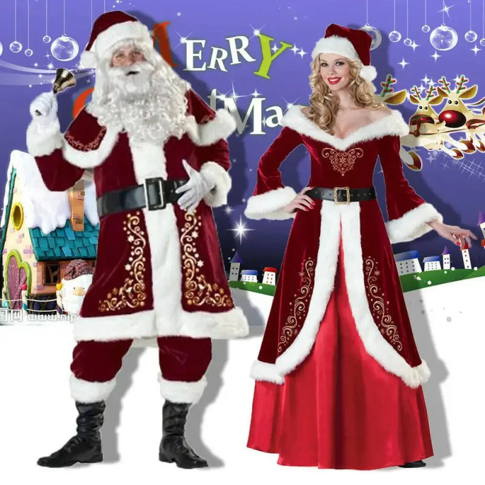 Plus size European and American Christmas costumes adult men and women Santa Claus Christmas dress Christmas couple costumes - Update AvenueUpdate Avenues217389778044001Plus size European and American Christmas costumes adult men and women Santa Claus Christmas dress Christmas couple costumes - Update AvenuesXXXL