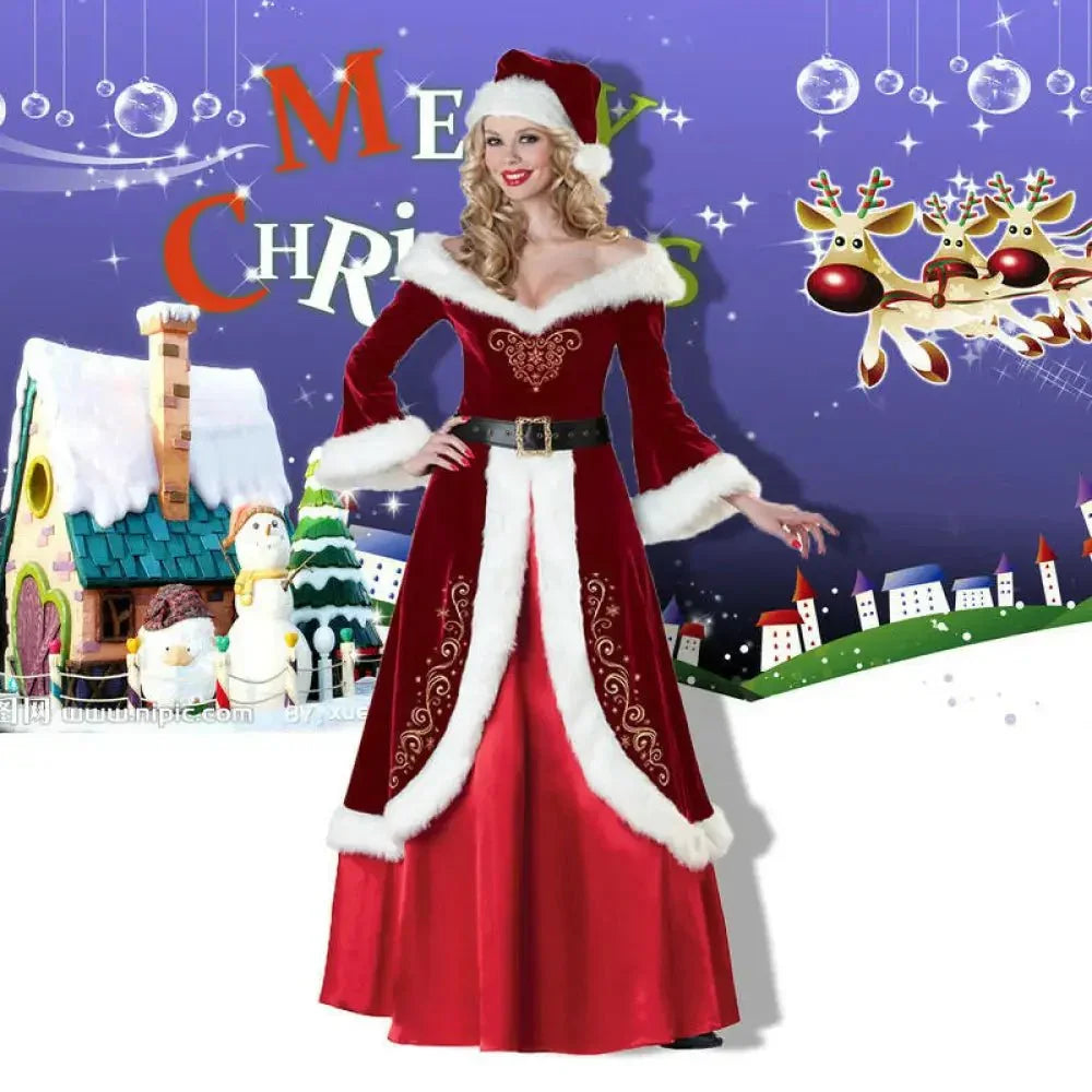 Plus size European and American Christmas costumes adult men and women Santa Claus Christmas dress Christmas couple costumes - Update AvenueUpdate Avenues217389778044001Plus size European and American Christmas costumes adult men and women Santa Claus Christmas dress Christmas couple costumes - Update AvenuesXXXL