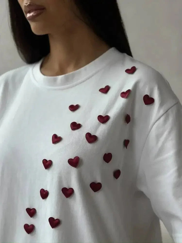 Plus Size Heart Round Neck Short Sleeve T-Shirt - Update AvenueT-ShirtsTrendsi100100702070938100100702070938b0587929c91b4de4b3c226c110a943fd - Max - OriginWhite