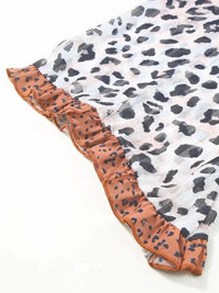 Plus Size Leopard Ruffle Trim Long Sleeve Blouse - Update AvenueTrendsi1001017457464461001017457464465a91960b607348f6855b4abb1098d3d6 - MaxWatermelon pink