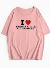 Plus Size Letter Graphic Round Neck Short Sleeve T-Shirt - Update AvenueT-ShirtsTrendsi100100561961533100100561961533ed49efc78e4941d7990f57e28941d915 - Max - OriginPink