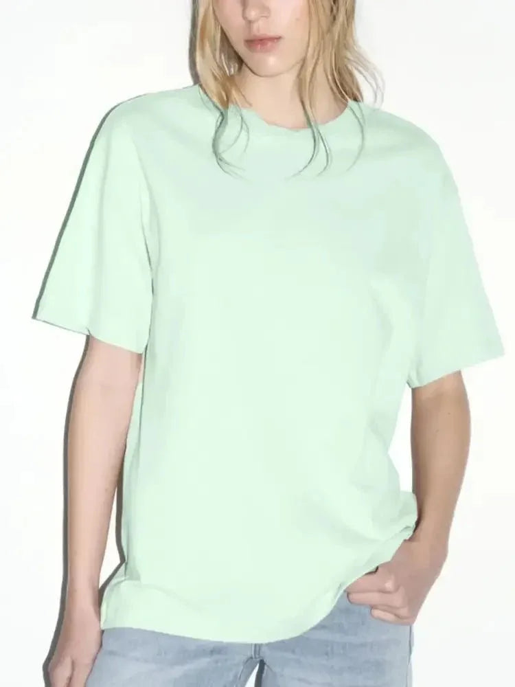 Plus Size Oversized Round Neck Short Sleeve T-Shirt - Update AvenueT-ShirtsTrendsi100100972721300100100972721300a199dae8 - bdf6 - 4100 - bf82 - c8429afb60e4 - Max - OriginLight Green