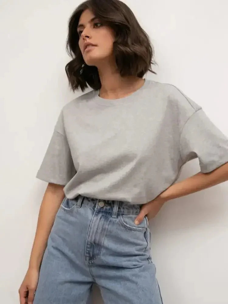 Plus Size Oversized Round Neck Short Sleeve T-Shirt - Update AvenueT-ShirtsTrendsi1001009727216841001009727216849af90236 - a3a3 - 4e34 - b29e - 2421cf59d350 - Max - OriginGray