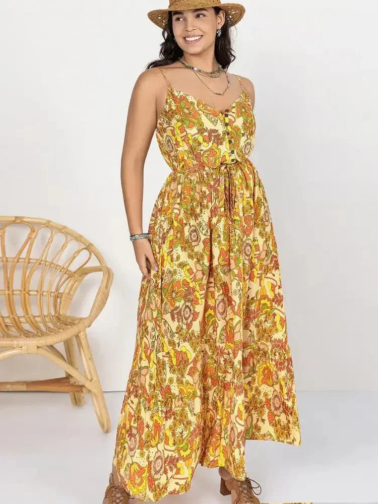 Plus Size Printed V - Neck Maxi Cami Dress - Update AvenueBoho VibesTrendsi100100107251137100100107251137149ac77f - 5824 - 49a5 - 93d0 - 0f128d2af10a - MaxGold