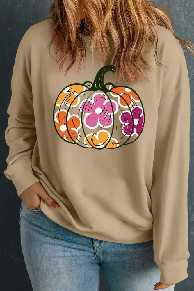 Plus Size Pumpkin Graphic Dropped Shoulder Sweatshirt - Update AvenueHalloweenTrendsi100100568451326100100568451326ca2a7814 - 426f - 4893 - 8477 - 22714eb815cb - MaxKhaki
