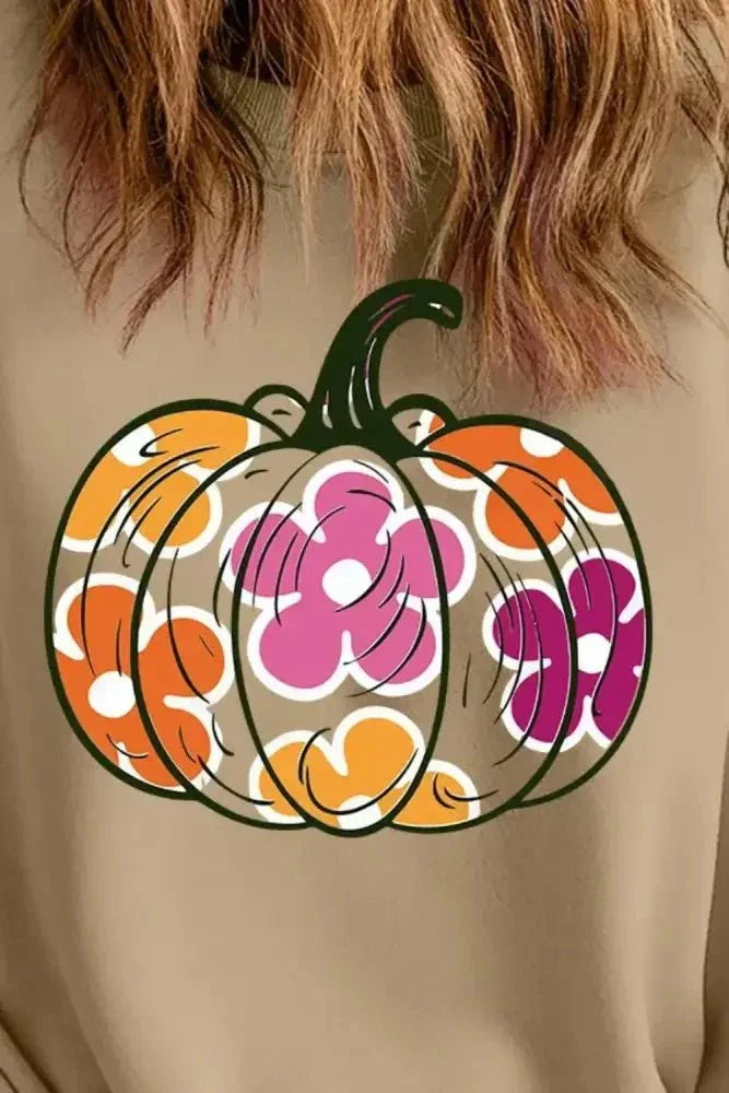 Plus Size Pumpkin Graphic Dropped Shoulder Sweatshirt - Update AvenueHalloweenTrendsi1001005684513261001005684513262002b1c3 - 3e5a - 4807 - 8fd7 - cc8db3453339 - MaxKhaki