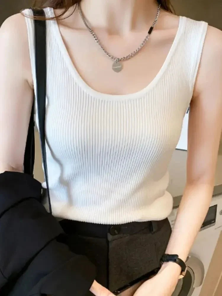 Plus Size Ribbed Scoop Neck Tank - Update AvenueTanks & CamisTrendsi1001008950881251001008950881254f4de171 - 5ae6 - 40fd - ad14 - 33e162a44293 - Max - OriginWhite