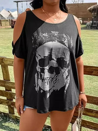 Plus Size Skeleton Graphic Round Neck Cold Shoulder T-Shirt - Update AvenueHalloweenTrendsi100100914775222100100914775222bffd342f - 081e - 4f74 - 9d59 - 39f0f0cb2e47 - MaxBlack