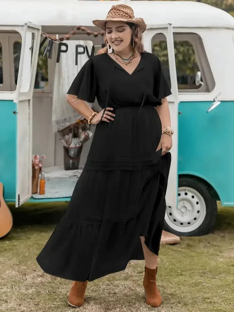 Plus Size Tie Neck Flutter Sleeve Dress - Update AvenueEffortless Elegance: DressesTrendsi10010053654131610010053654131696994208 - f204 - 4160 - aec4 - f1c44cc10ec9 - Max - OriginBlack