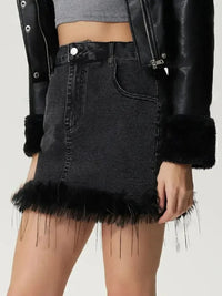 Plush Hem Mini Denim Skirt - Update AvenueDenim Dresses & SkirtsTrendsi1001000852217911001000852217914148d7e9 - cf2f - 4d04 - 872e - 92b455d93178 - MaxBlack