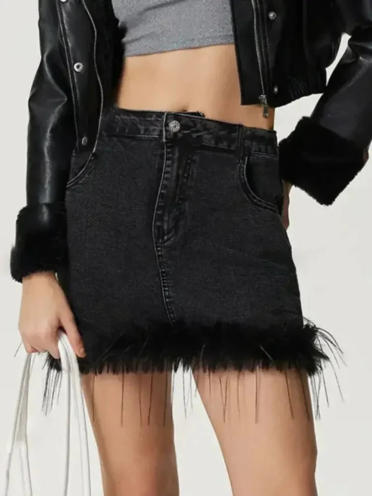 Plush Hem Mini Denim Skirt - Update AvenueDenim Dresses & SkirtsTrendsi1001000852217911001000852217916ea6b713 - 463f - 409c - 9480 - 6ac7b339be15 - MaxBlack