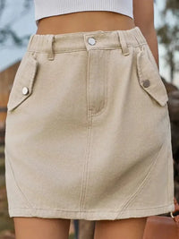 Pocketed Buttoned Mini Denim Skirt - Update AvenueDenim Dresses & SkirtsTrendsi100100987931846100100987931846399386aa - f9df - 4024 - bd06 - c291983ad935 - MaxTan