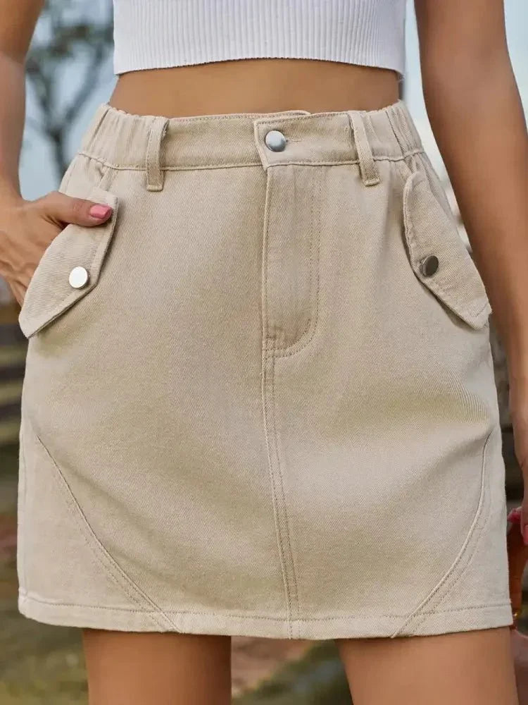 Pocketed Buttoned Mini Denim Skirt - Update AvenueDenim Dresses & SkirtsTrendsi1001009879318461001009879318468540480c - e743 - 490e - 9b70 - 4c6906f2f118 - MaxTan