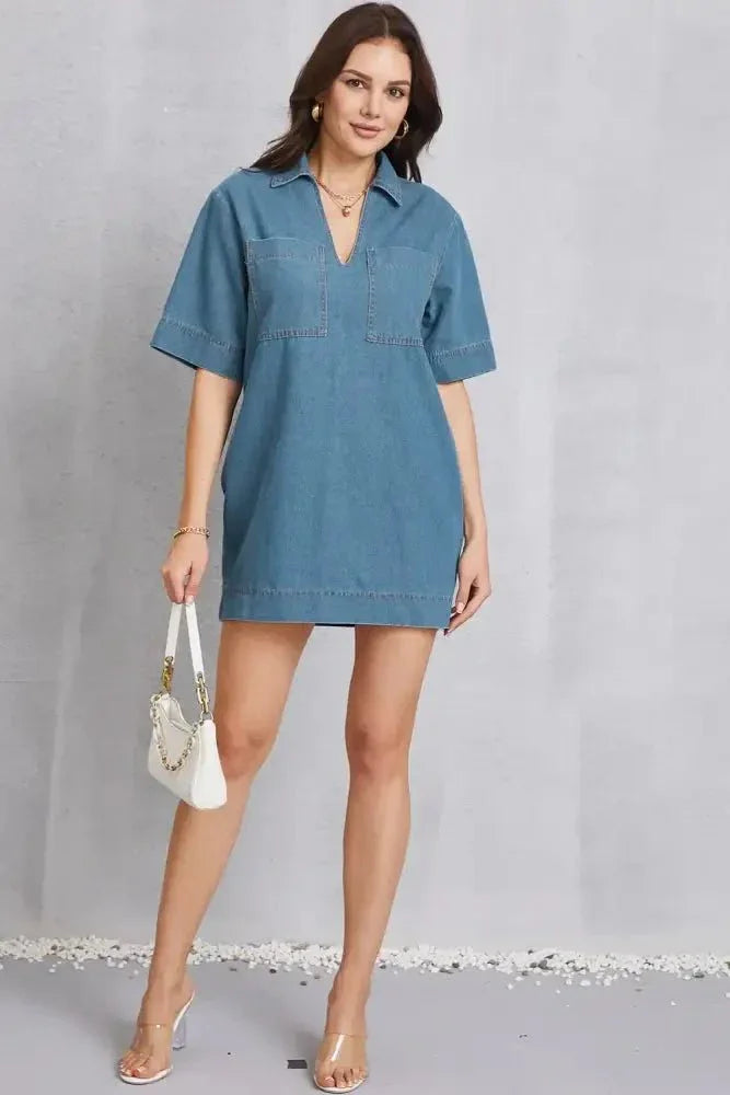 Pocketed Collared Neck Mini Denim Dress - Update AvenueDenim Dresses & SkirtsTrendsi100100370001383100100370001383286b9a3e - a4f6 - 4f22 - a43d - d692c18d23de - MaxMedium