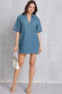Pocketed Collared Neck Mini Denim Dress - Update AvenueDenim Dresses & SkirtsTrendsi100100370001383100100370001383286b9a3e - a4f6 - 4f22 - a43d - d692c18d23de - MaxMedium