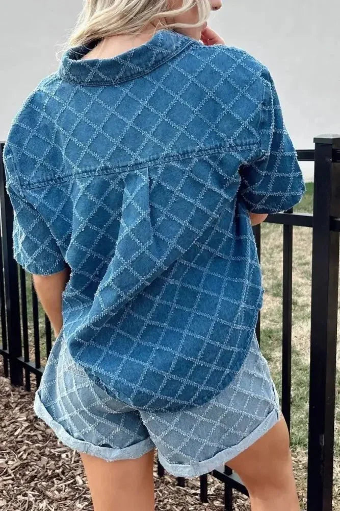 Pocketed Collared Neck Short Sleeve Denim Shirt - Update AvenueTrendsi10010078258126010010078258126088e9c649 - 0563 - 4de6 - a941 - 321ab3b171b4 - Max - OriginDusty Blue