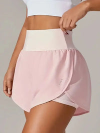 Pocketed High Waist Active Shorts