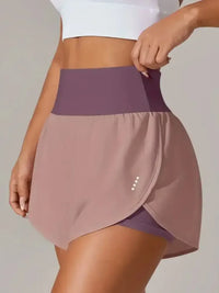 Pocketed High Waist Active Shorts