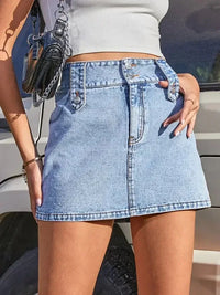Pocketed High Waist Denim Skirt - Update AvenueDenim Dresses & SkirtsTrendsi10010005849122410010005849122451cf6efc - 9bfd - 4868 - a8f3 - f5cff0e4e407 - MaxLight