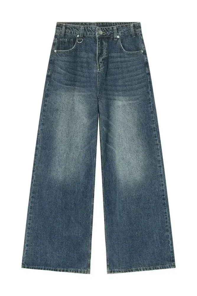 Pocketed Wide Leg Jeans - Update AvenueTrendsi100400222541740100400222541740Pocketed Wide Leg JeansPeacock Blue