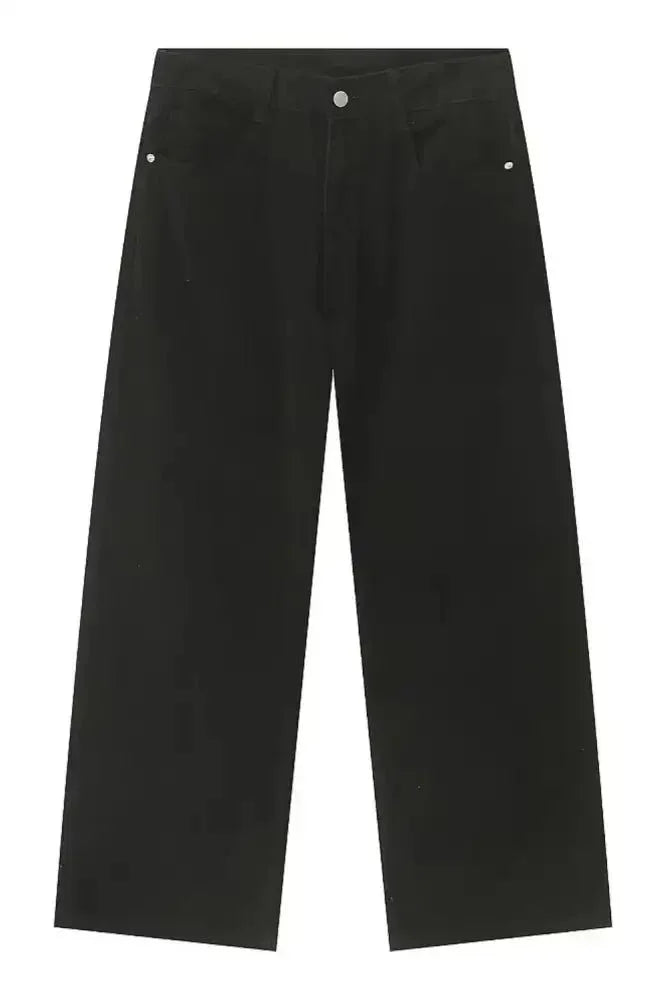 Pocketed Wide Leg Men's Jeans - Update AvenueTrendsi100400775500619100400775500619Pocketed Wide Leg Men's JeansBlack