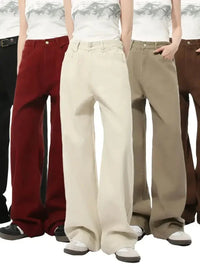 Pocketed Wide Leg Men's Jeans - Update AvenueTrendsi100400775500619100400775500619Pocketed Wide Leg Men's JeansBlack