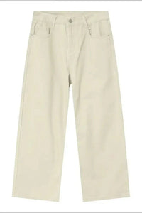 Pocketed Wide Leg Men's Jeans - Update AvenueTrendsi100400775509405100400775509405Pocketed Wide Leg Men's JeansBeige