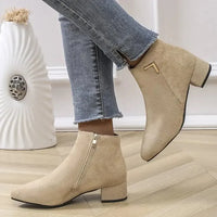Point Toe Block Heels Boots - Update AvenueTrendsi100600945072876100600945072876Point Toe Block Heels BootsBlack