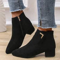 Point Toe Block Heels Boots - Update AvenueTrendsi100600945075361100600945075361Point Toe Block Heels BootsApricot