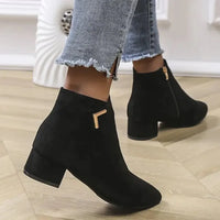 Point Toe Block Heels Boots - Update AvenueTrendsi100600945075361100600945075361Point Toe Block Heels BootsApricot